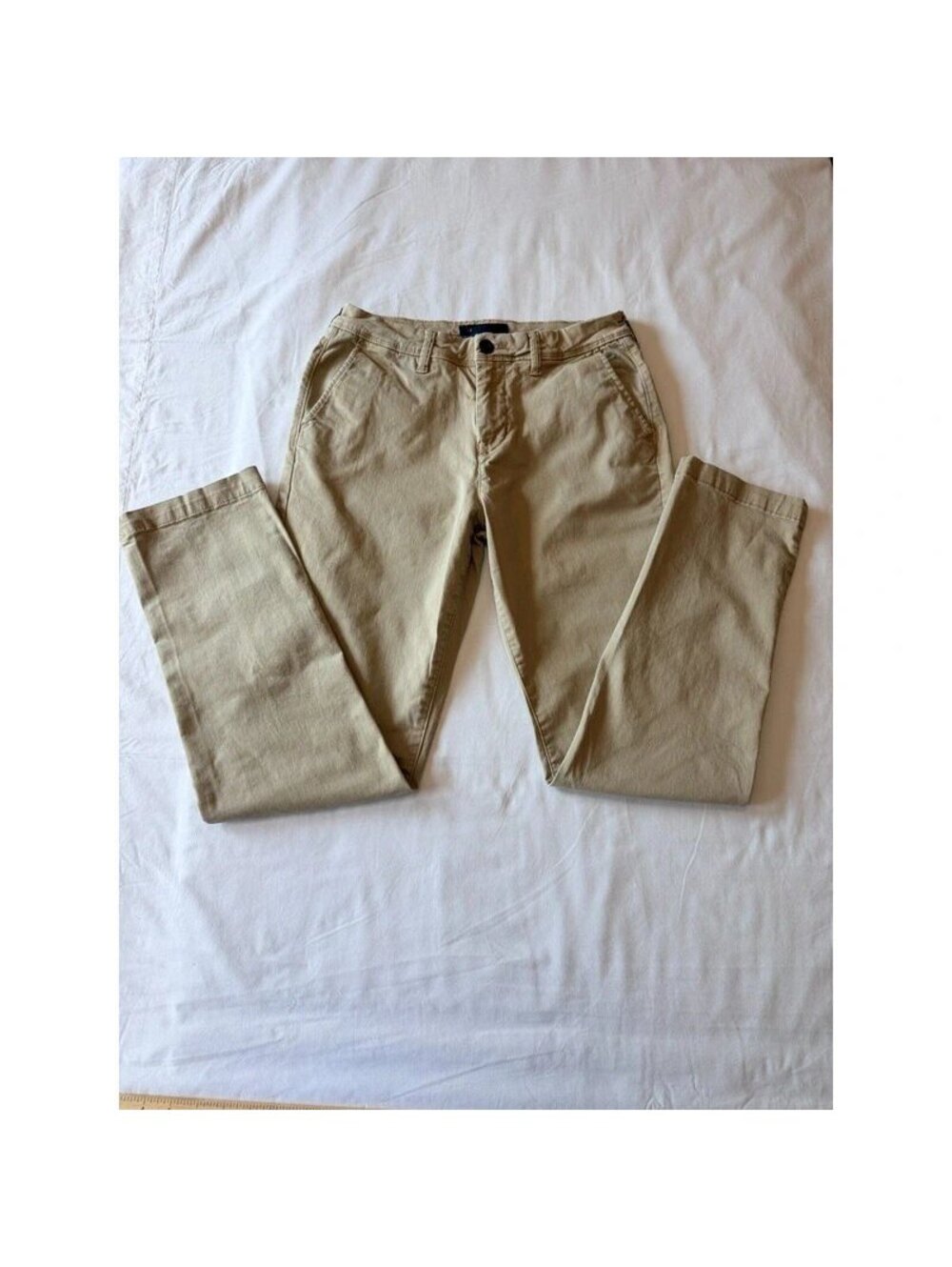 Aeropostale Men Pants Beige Slim Straight Waist 30x32 Comfortable Fit